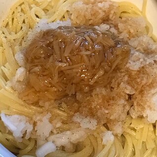 簡単！なめ茸とおろしの和風パスタ